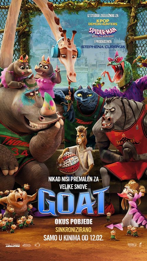 Kino Gospić - GOAT: OKUS POBJEDE - 16. i 17.04.2026. u 18:00 sati