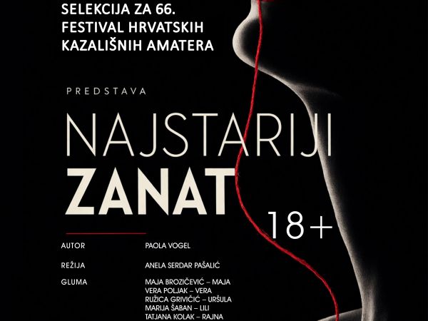12. 04. 2026. u 16.00 sati - SELEKCIJA ZA 66. FESTIVAL HRVATSKIH KAZALIŠNIH AMATERA