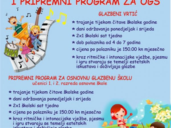 Upisi u Glazbeni vrtić