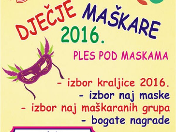 Dječje maškare 2016.