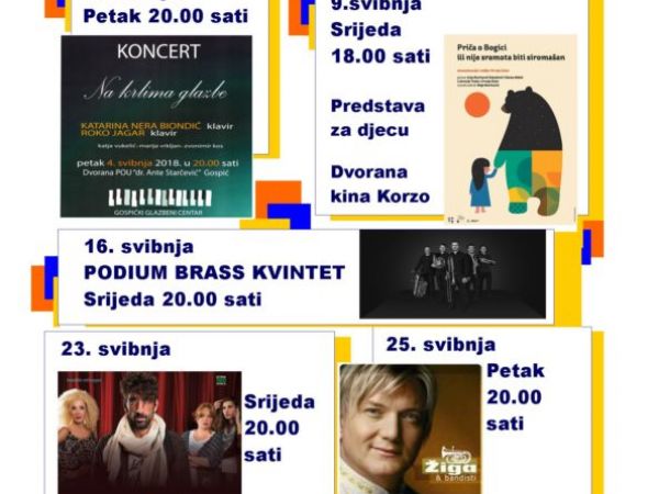 Koncertno-kazališna sezona - svibanj 2018.