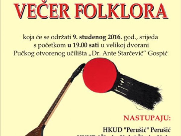 Večer folklora…