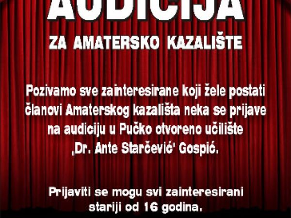 Audicija za amatersko kazalište