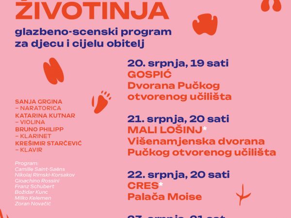 FANTASTIČNI SVIJET ŽIVOTINJA - 20.07.2026. u 19:00 sati