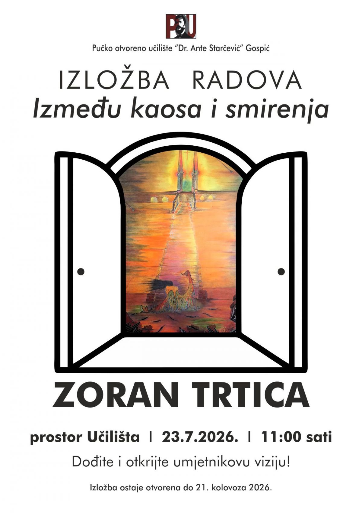 IZLOŽBA “IZMEĐU KAOSA I SMIRENJA” AUTORA ZORANA TRTICE